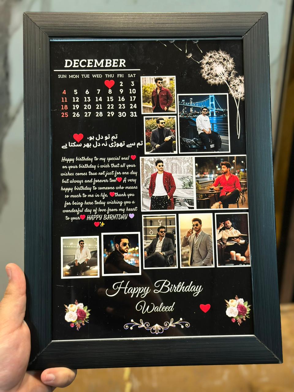 Customize 10 Pics Birthday Photo Frame