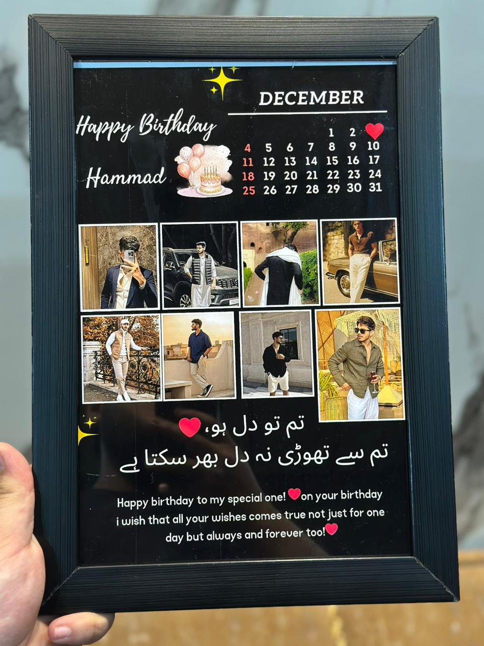 Customize New 8 Pics Photo Birthday Frame