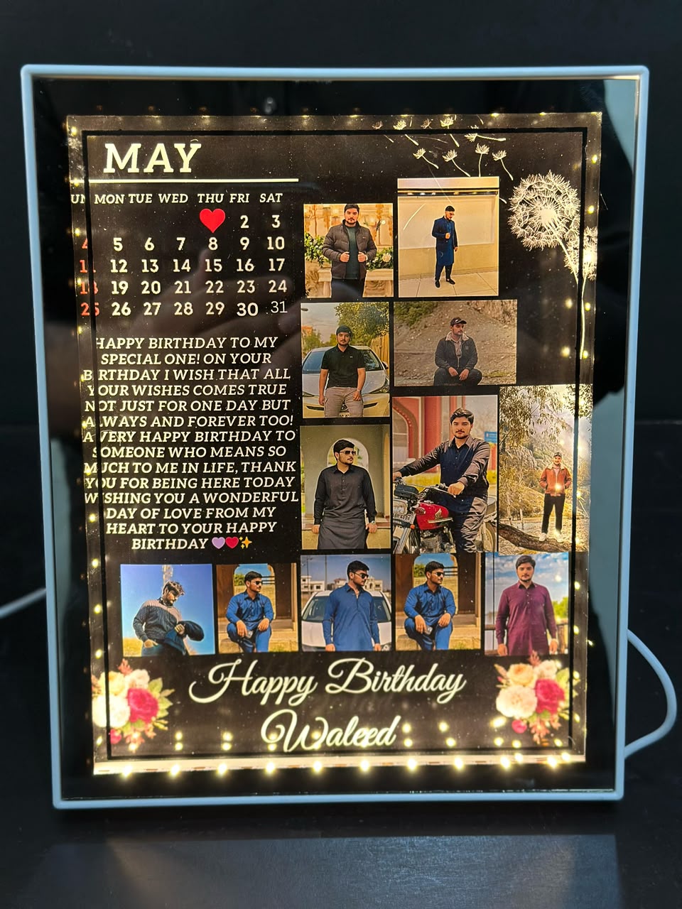 Birthday Special LED  Photo Frame