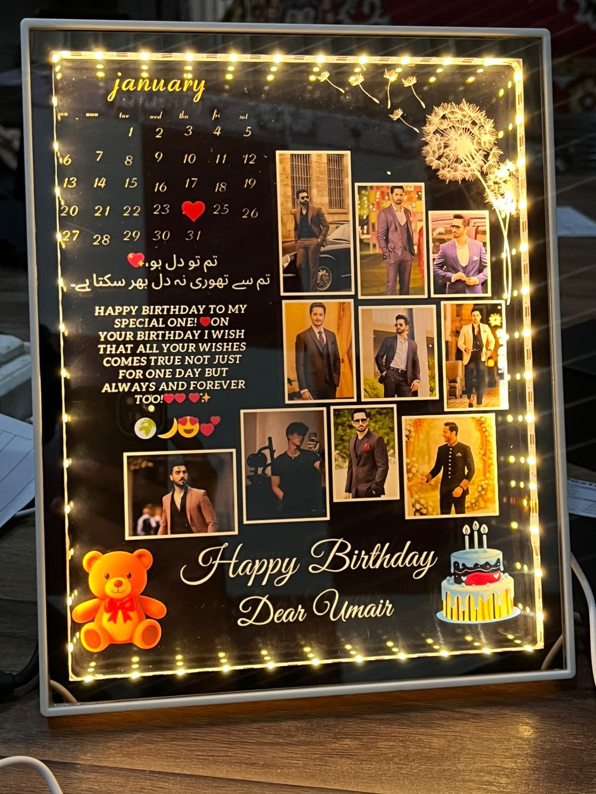Birthday Special LED  Photo Frame