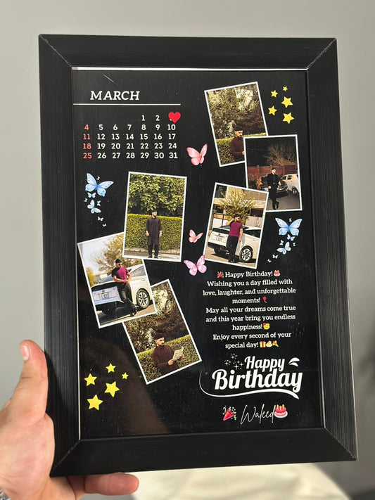 Customize Wooden Birthday Photo  Frame