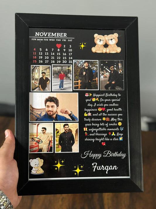 Customize Wooden Birthday Photo  Frame